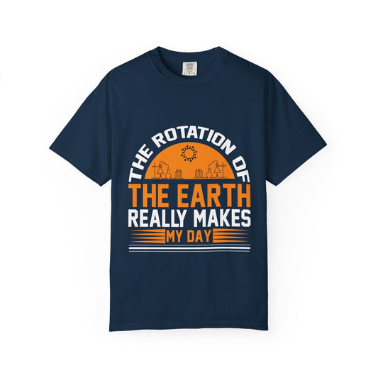 The rotation of the earth